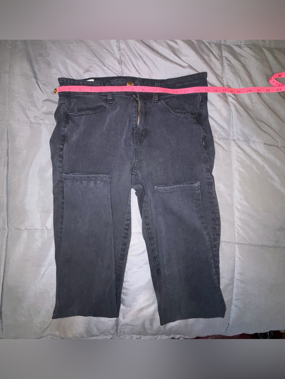 American Eagle Super Stretch X4 Black Skinny Jeans Size 4 Regular - Picture 5 of 7